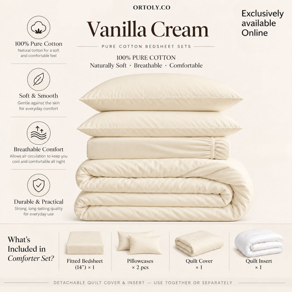 Cotton VANILLA CREAM Japanese Style (14inch)