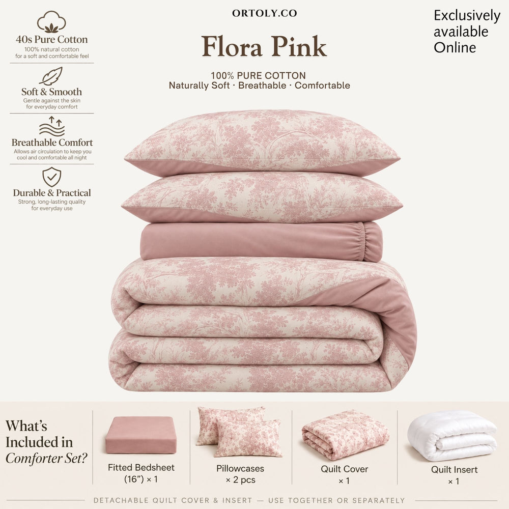 Cotton Dior Pink Flora Series (16inch)