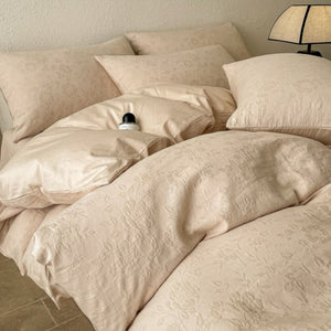 Cotton Jacquard 3-Layer NUDE BEIGE Flora Series (16inch)