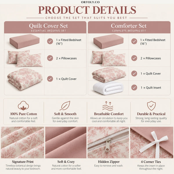 Cotton Dior Pink Flora Series (16inch)