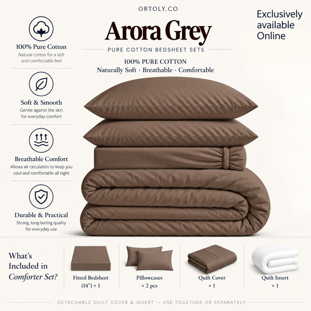 Cotton Arora Grey Japanese Style (14inch)