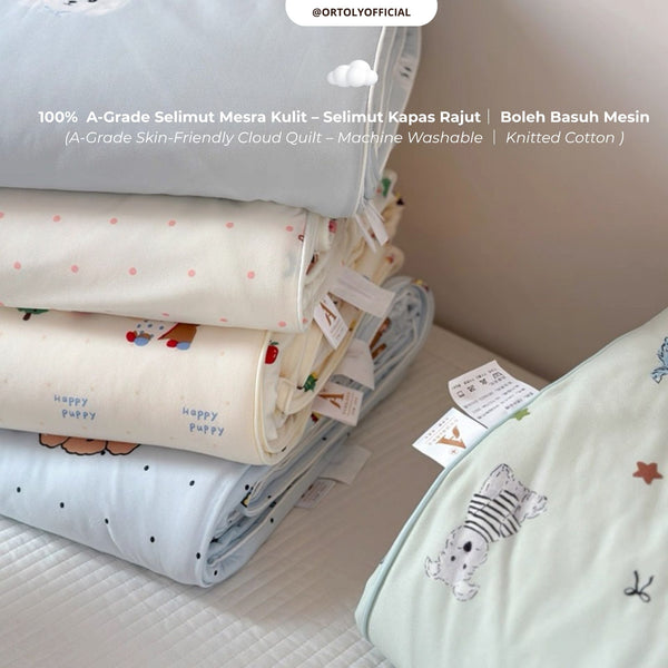 Grade A - Super Soft Knitted Cotton Blanket (Baby/Kids/Adult)