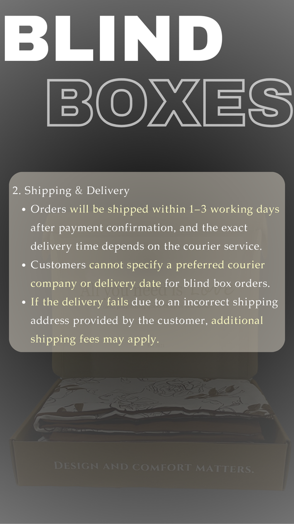 Blind Boxes (Please Read T&C Clearly before Place Order)