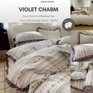 Cotton Violet Charm Flora Series (14inch)
