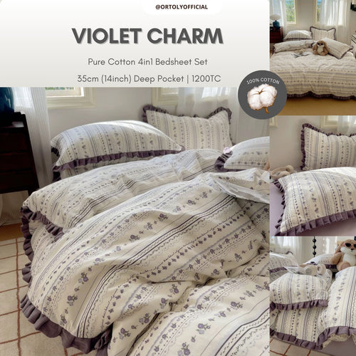 Cotton Violet Charm Flora Series (14inch)