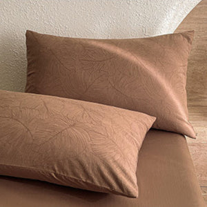 Cotton Jacquard 3-Layer COCOA BROWN Flora Series (16inch)
