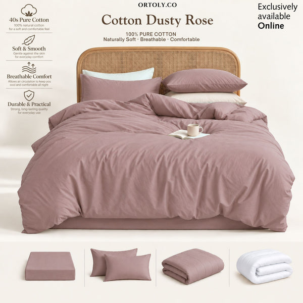 Cotton Dusty Rose Japanese Style (14inch)