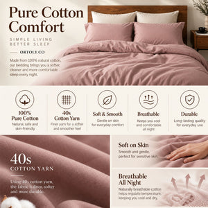 Cotton Dusty Rose Japanese Style (14inch)