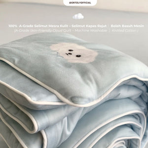 Grade A - Super Soft Knitted Cotton Blanket (Baby/Kids/Adult)