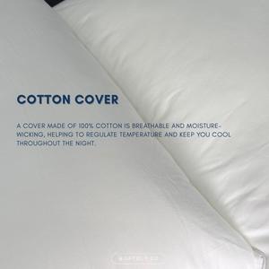 Cotton 5🌟 Hotel-Style Down Feather Pillow | 1100g 1200g Fill | Fluffy & Supportive