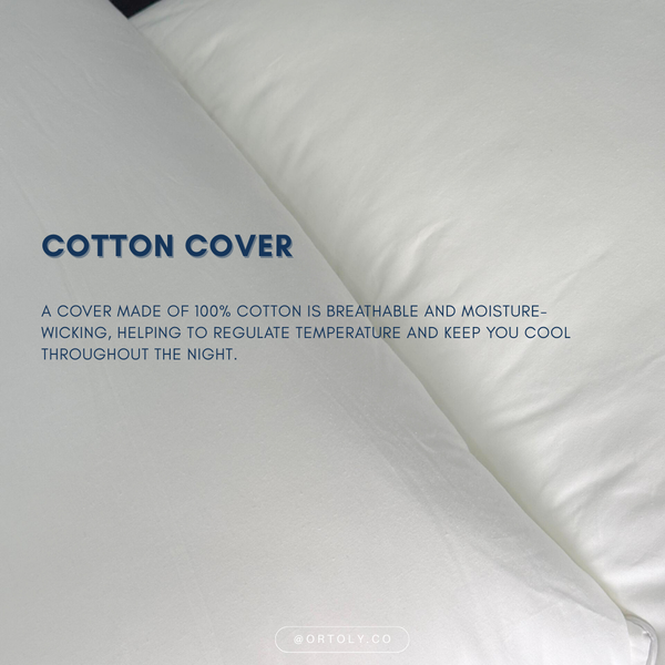 Cotton 5🌟 Hotel-Style Down Feather Pillow | 1100g 1200g Fill | Fluffy & Supportive