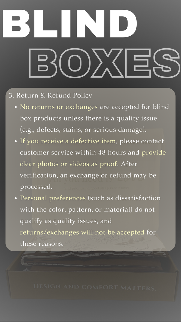 Blind Boxes (Please Read T&C Clearly before Place Order)