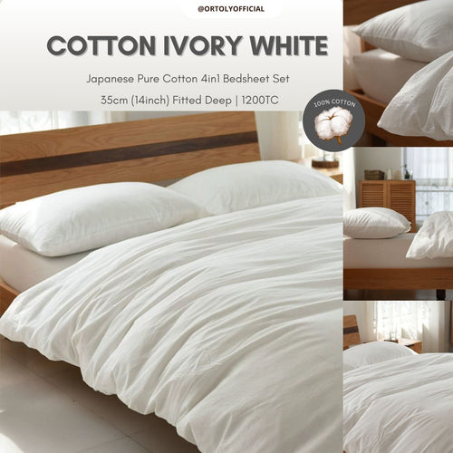 Cotton Ivory White Japanese Style(14inch)