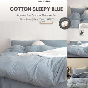 Cotton Sleepy Blue Japanese Style (14inch)