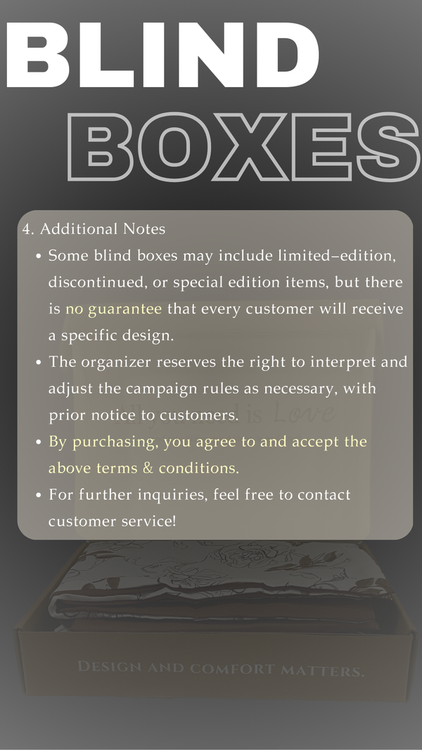 Blind Boxes (Please Read T&C Clearly before Place Order)