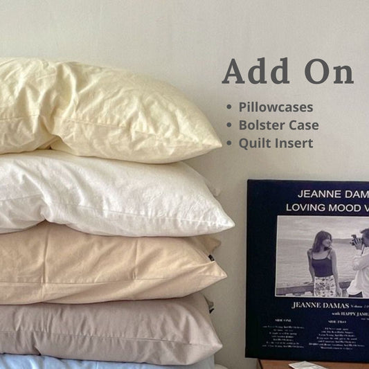 Add On PURE COTTON Pillowcases & Bolster cases 16 Colors