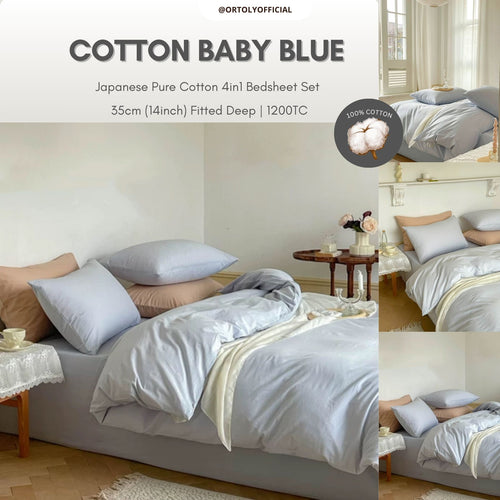 Cotton Baby Blue Japanese Style (14inch)