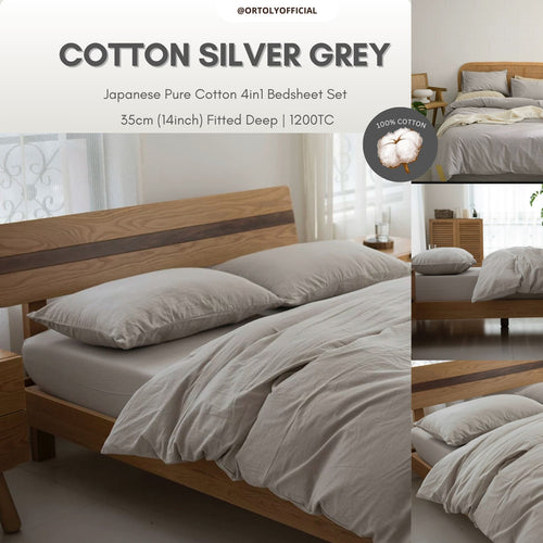Cotton Silver Grey Japanese Style (14inch)