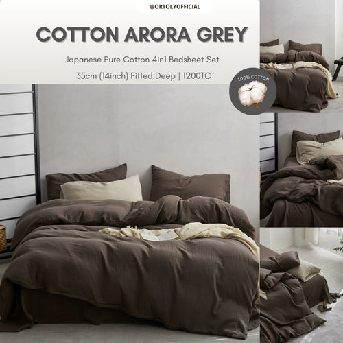Cotton Arora Grey Japanese Style (14inch)