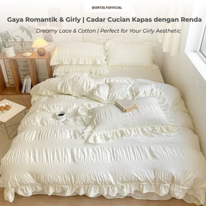 Washed Cotton LACE CREAM Lace Series (14inch)