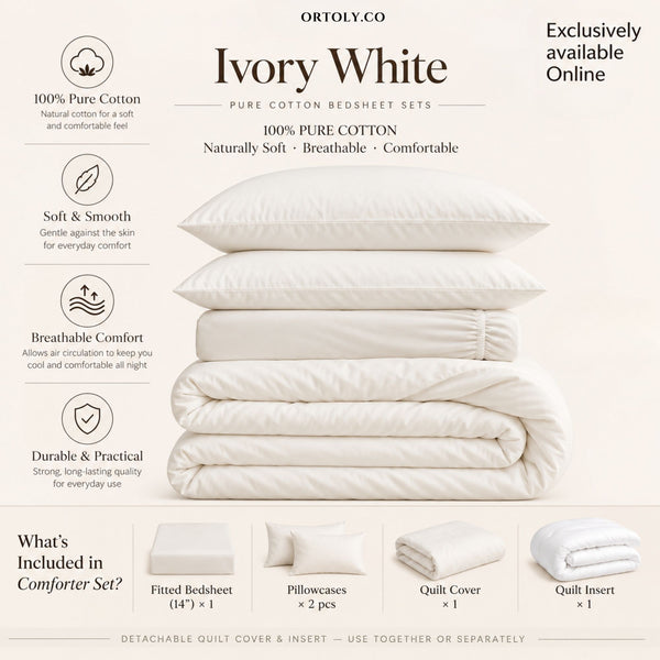 Cotton Ivory White Japanese Style(14inch)