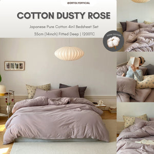 Cotton Dusty Rose Japanese Style (14inch)