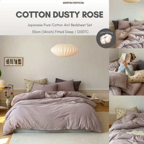 Cotton Dusty Rose Japanese Style (14inch)