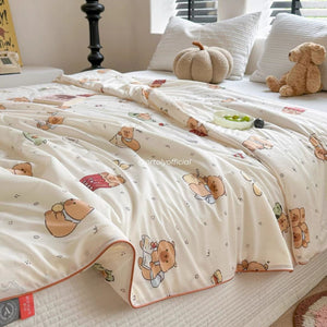 Grade A - Super Soft Knitted Cotton Blanket (Baby/Kids/Adult)