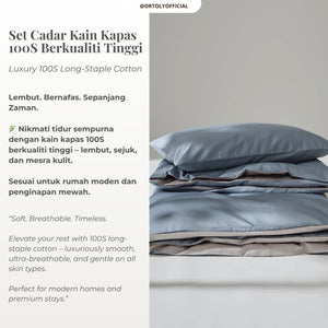Cotton Long Staple BLUE MIRAGE Minimalist Series (16 Inch)
