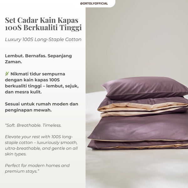 Cotton Long Staple LAVENDER SMOKE Minimalist Series (16 Inch)