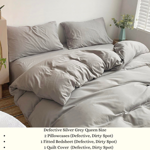 DEFECTIVE Bedsheets Set Quilt Cover Set Only (Not Returnable)