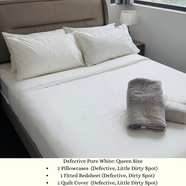 DEFECTIVE Bedsheets Set Quilt Cover Set Only (Not Returnable)