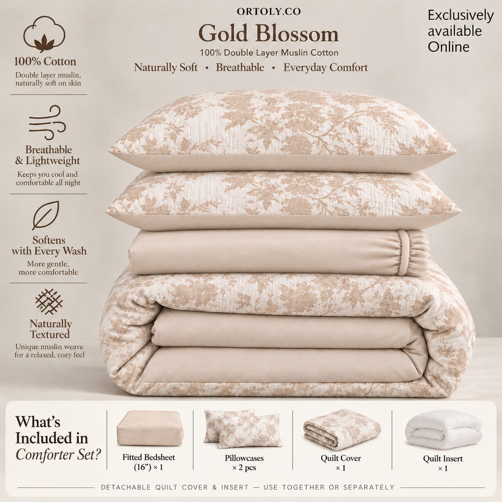 Cotton Gold Blossoms Flora Series (16inch)