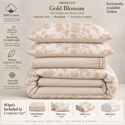Cotton Gold Blossoms Flora Series (16inch)