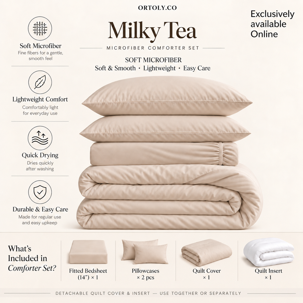 Microfiber Milky Tea Muji Series (14inch)