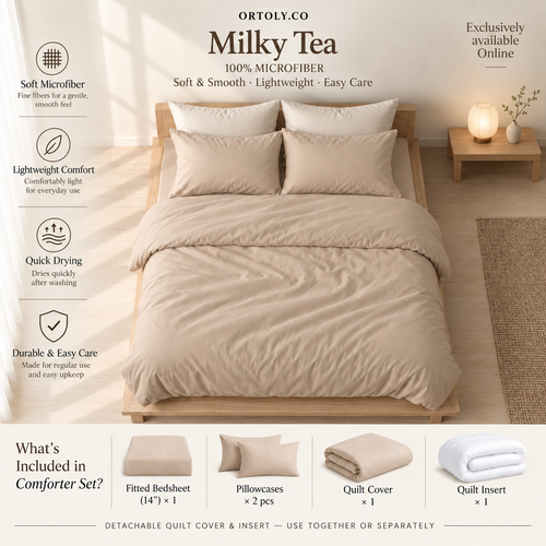 Microfiber Milky Tea Muji Series (14inch)
