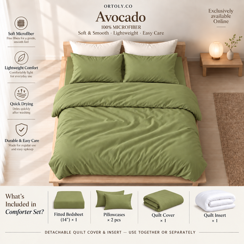 Microfiber Avocado Muji Series (14inch)