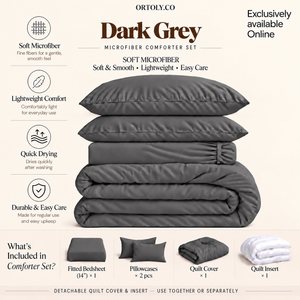 Microfiber Dark Grey Muji Series (14inch)