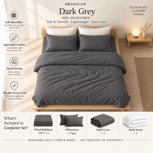 Microfiber Dark Grey Muji Series (14inch)