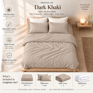 Microfiber Dark Khaki Muji Series (14inch)