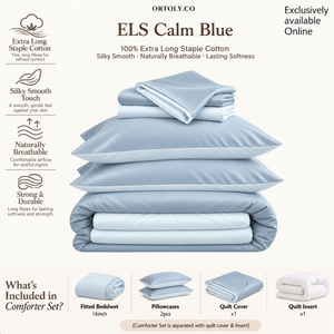 Cotton Long Staple CALM BLUE Minimalist Series (16 Inch)