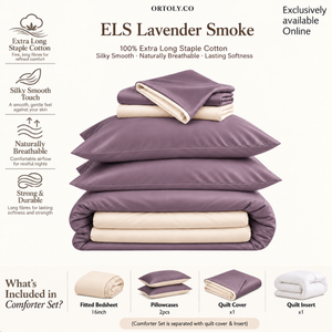Cotton Long Staple LAVENDER SMOKE Minimalist Series (16 Inch)