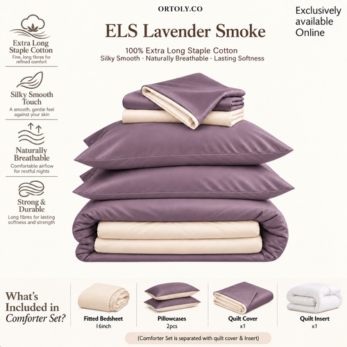 Cotton Long Staple LAVENDER SMOKE Minimalist Series (16 Inch)