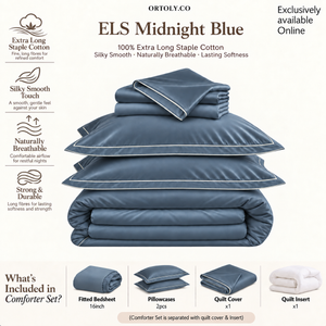 Cotton Long Staple MIDNIGHT BLUE Minimalist Series (16 Inch)