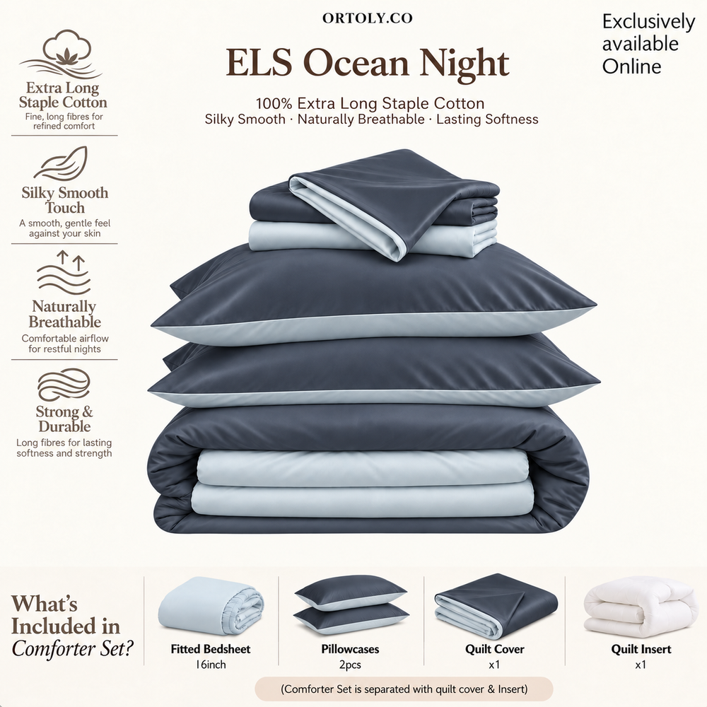 Cotton Long Staple OCEAN NIGHT Minimalist Series (16 Inch)