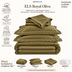 Cotton Long Staple ROYAL OLIVE Minimalist Series (16 Inch)