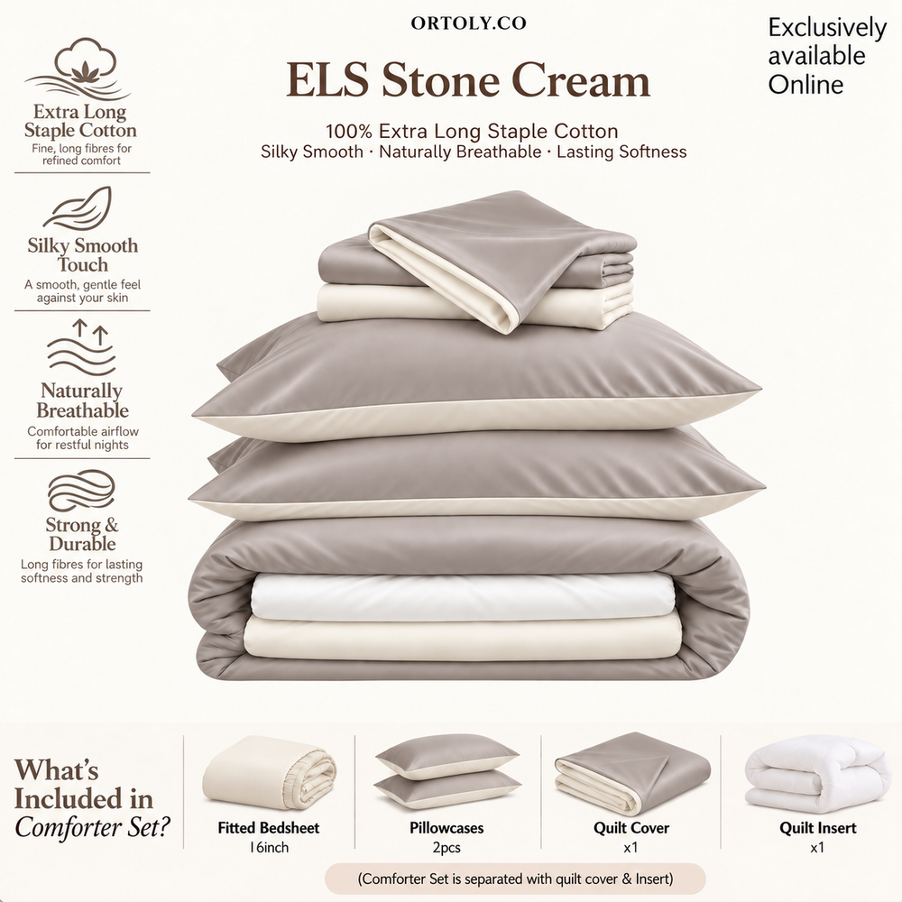 Cotton Long Staple STONE CREAM Minimalist Series (16 Inch)