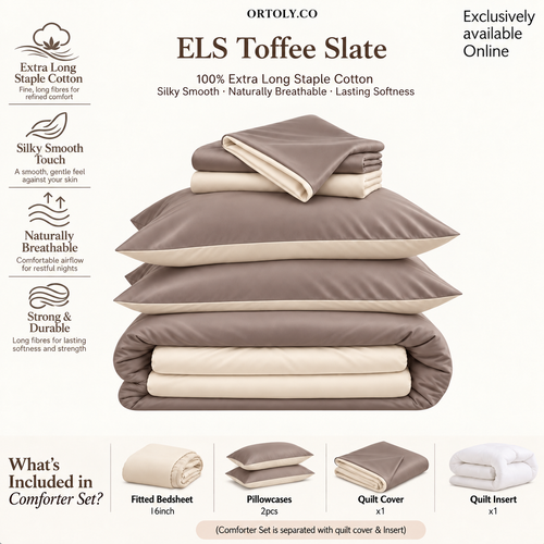 Cotton Long Staple TOFFEE SLATE Minimalist Series (16 Inch)