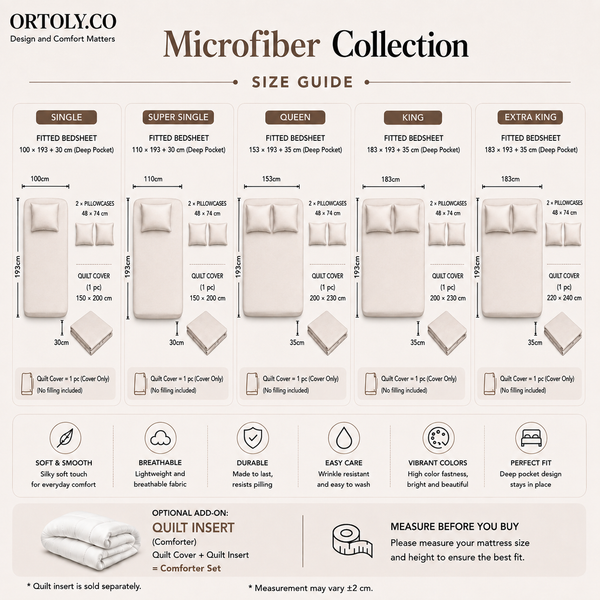 Microfiber Silver Grey Muji Series (14inch)