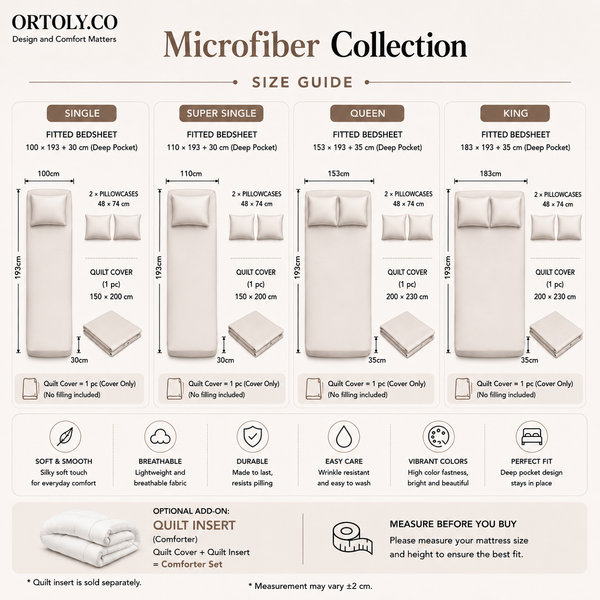 Microfiber Milky Tea Muji Series (14inch)
